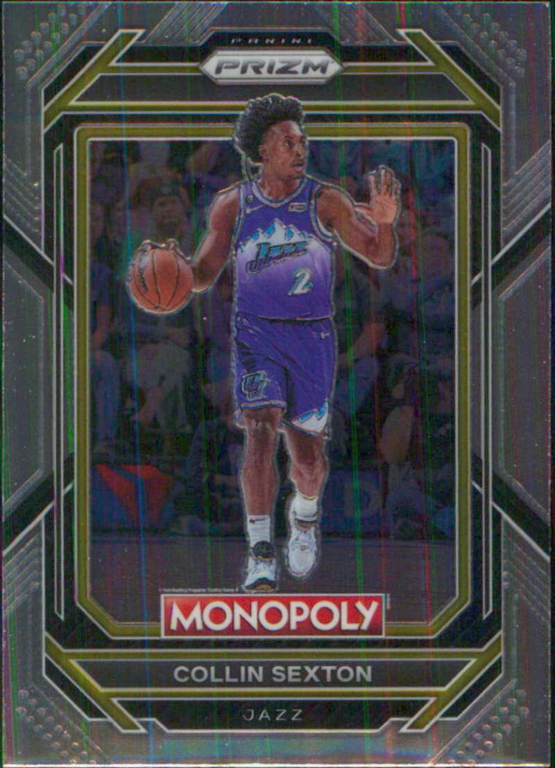 2022-23 Panini Monopoly Prizm #85 Collin Sexton Utah Jazz V97060 Image 1