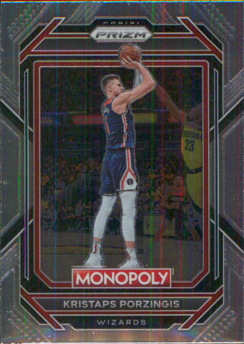 2022-23 Panini Monopoly Prizm #89 Kristaps Porzingis Washington Wizards V97078 Image 1