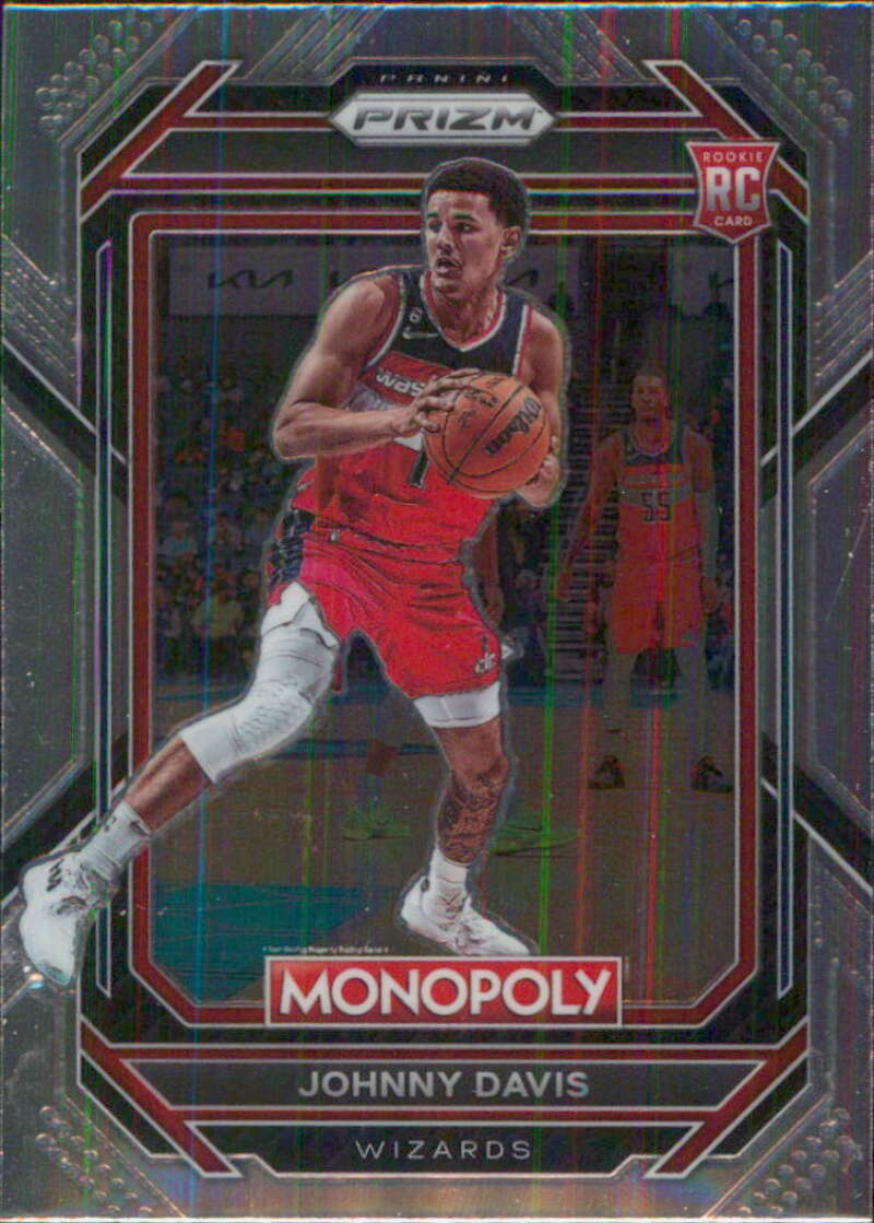 2022-23 Panini Monopoly Prizm #90 Johnny Davis RC Rookie Washington V97086 Image 1
