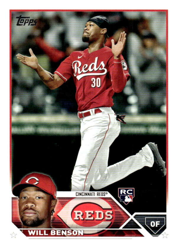 2023 Topps Baseball #339 Will Benson RC Rookie Cincinnati Reds Image 1