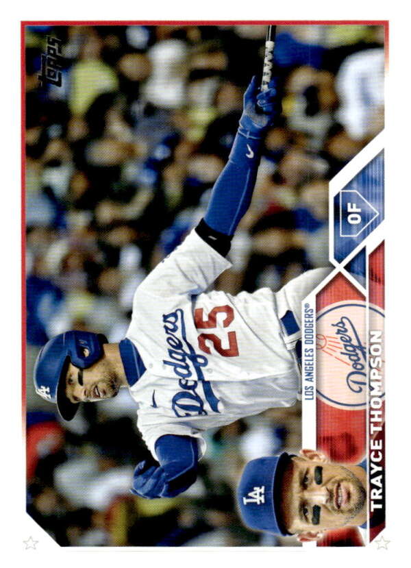 2023 Topps Baseball #343 Trayce Thompson Los Angeles Dodgers Image 1