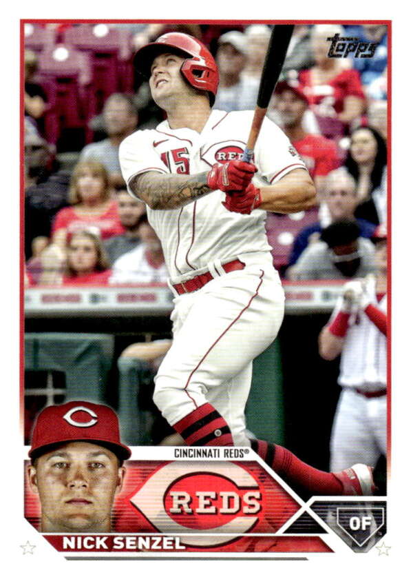 2023 Topps Baseball #345 Nick Senzel Cincinnati Reds Image 1