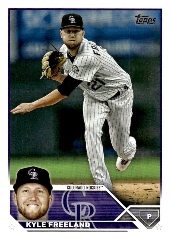 2023 Topps Baseball #348 Kyle Freeland Colorado Rockies Image 1