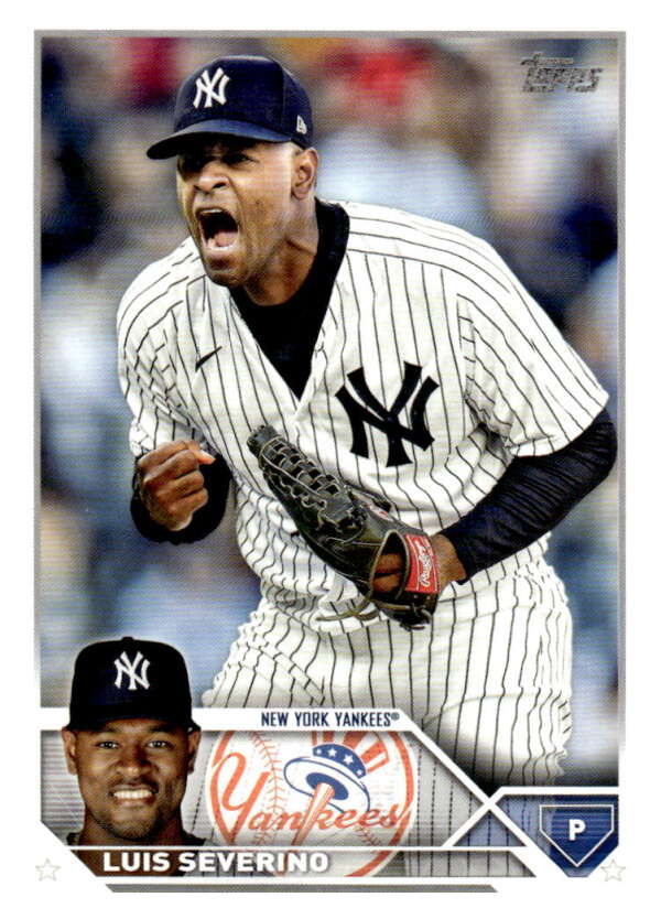 2023 Topps Baseball #349 Luis Severino New York Yankees Image 1
