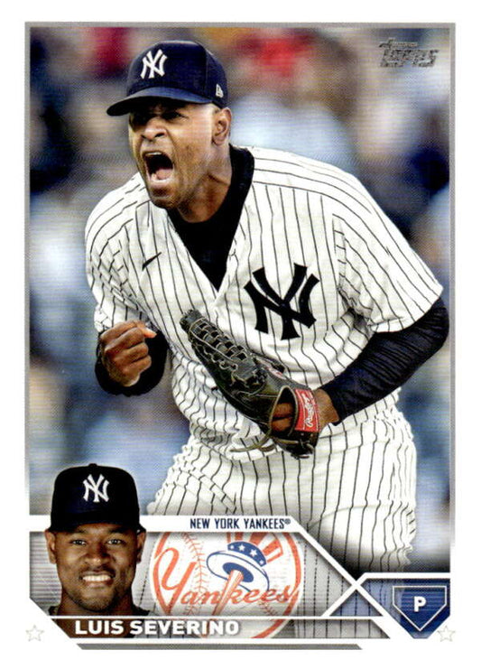 2023 Topps Baseball  #349 Luis Severino  New York Yankees  Image 1