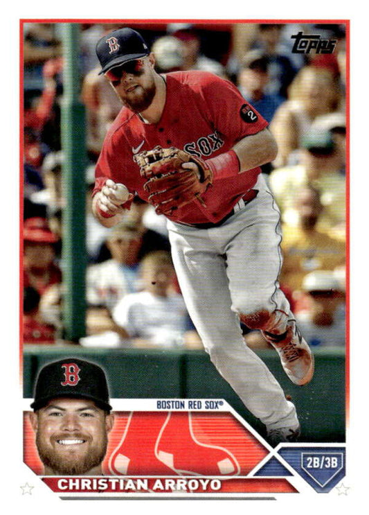 2023 Topps Baseball  #352 Christian Arroyo  Boston Red Sox  Image 1