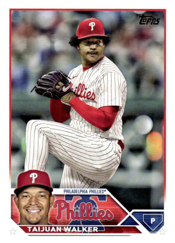 2023 Topps Baseball #355 Taijuan Walker Philadelphia Phillies Image 1