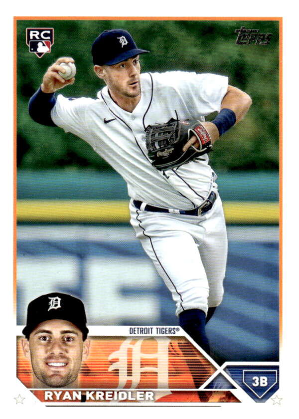 2023 Topps Baseball #356 Ryan Kreidler RC Rookie Detroit Tigers Image 1