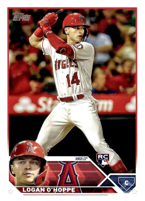 2023 Topps Baseball #363 Logan O'Hoppe RC Rookie Los Angeles Angels Image 1