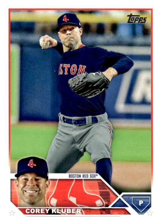 2023 Topps Baseball  #366 Corey Kluber  Boston Red Sox  Image 1