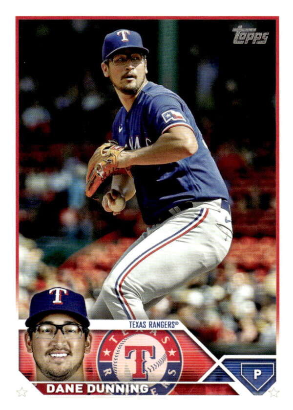 2023 Topps Baseball #367 Dane Dunning Texas Rangers Image 1