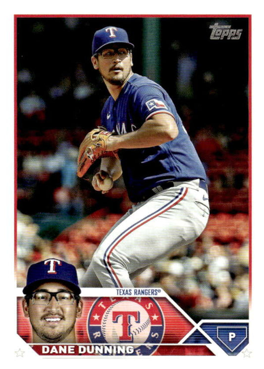 2023 Topps Baseball  #367 Dane Dunning  Texas Rangers  Image 1