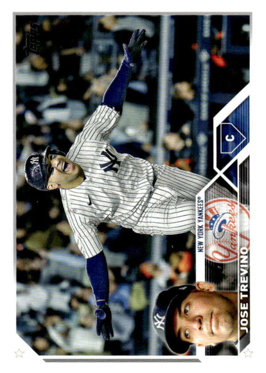 2023 Topps Baseball  #373 Jose Trevino  New York Yankees  Image 1