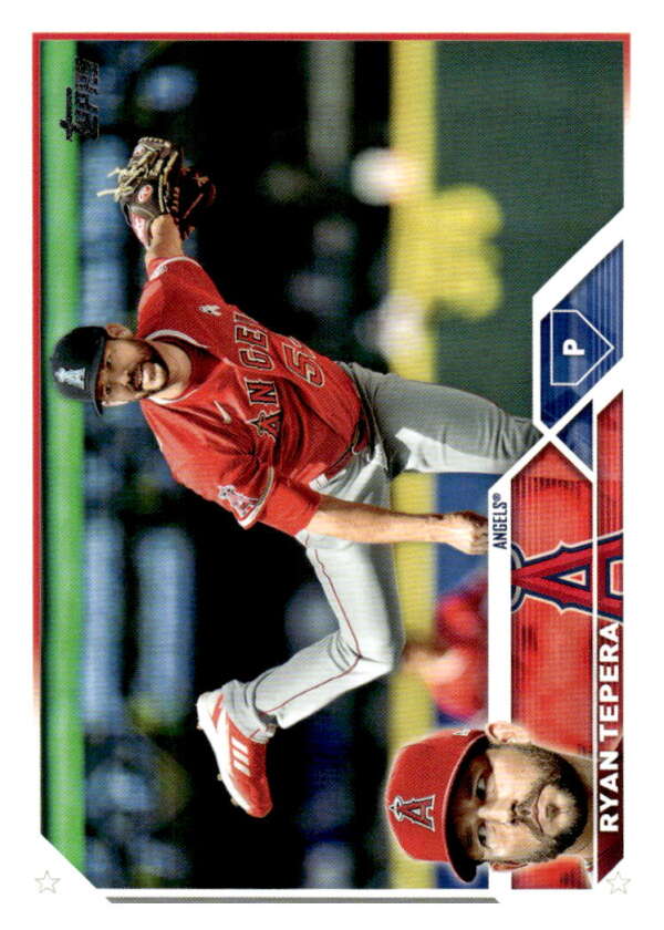 2023 Topps Baseball #375 Ryan Tepera Los Angeles Angels Image 1