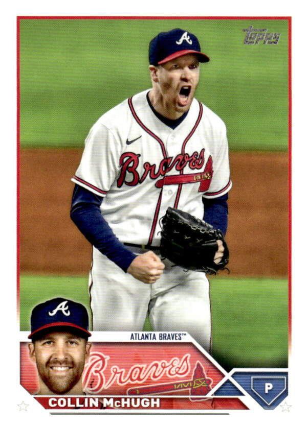 2023 Topps Baseball #378 Collin McHugh Atlanta Braves Image 1