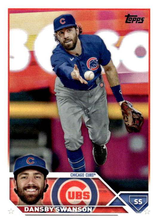 2023 Topps Baseball  #379 Dansby Swanson  Chicago Cubs  Image 1