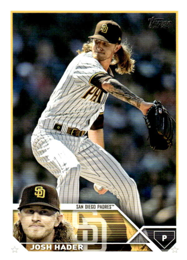 2023 Topps Baseball #392 Josh Hader San Diego Padres Image 1