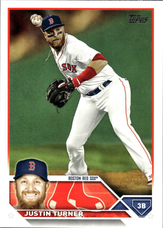2023 Topps Baseball  #403 Justin Turner  Boston Red Sox  Image 1