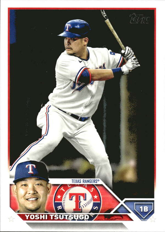2023 Topps Baseball  #404 Yoshi Tsutsugo  Texas Rangers  Image 1