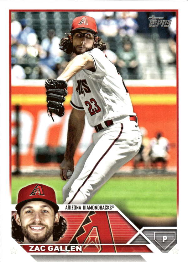 2023 Topps Baseball #412 Zac Gallen Arizona Diamondbacks Image 1