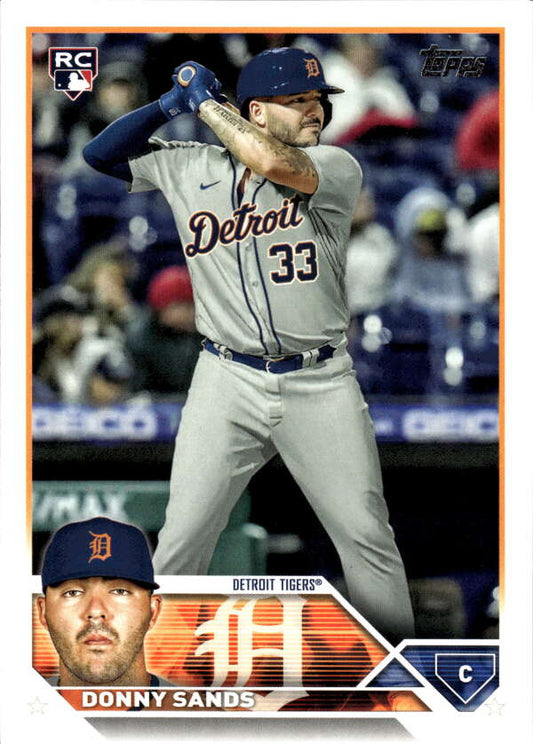 2023 Topps Baseball  #416 Donny Sands  RC Rookie Detroit Tigers  Image 1