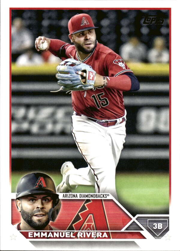 2023 Topps Baseball #431 Emmanuel Rivera Arizona Diamondbacks Image 1