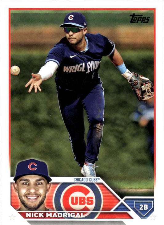 2023 Topps Baseball  #434 Nick Madrigal  Chicago Cubs  Image 1