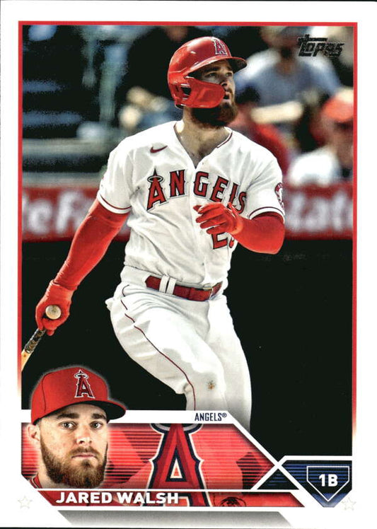 2023 Topps Baseball  #439 Jared Walsh  Los Angeles Angels  Image 1