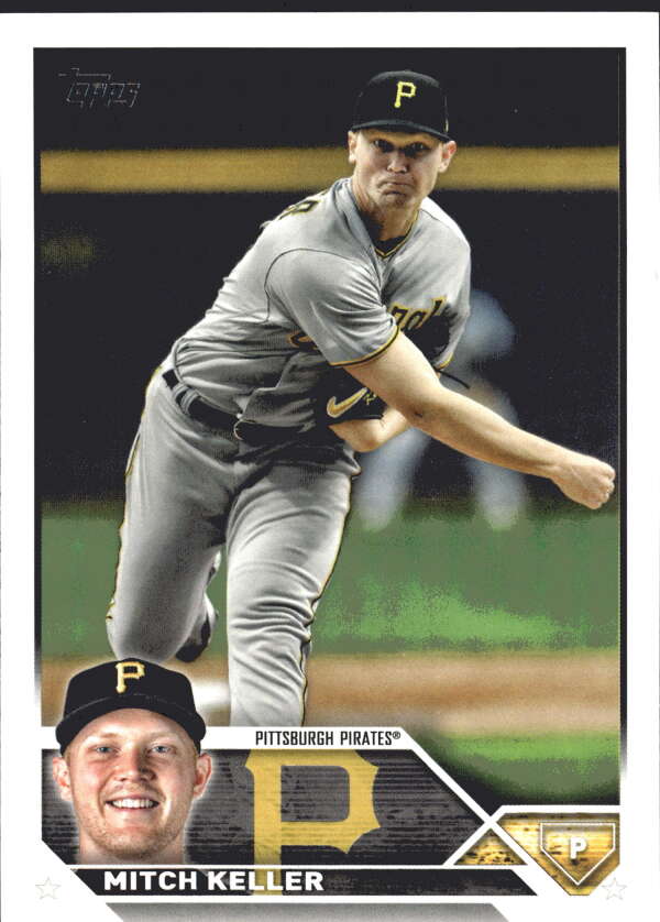 2023 Topps Baseball #442 Mitch Keller Pittsburgh Pirates Image 1