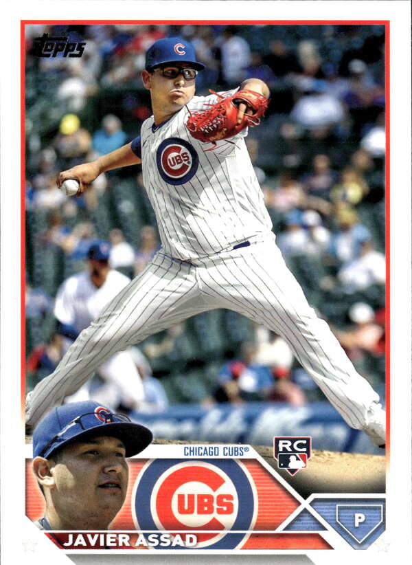 2023 Topps Baseball #444 Javier Assad RC Rookie Chicago Cubs Image 1