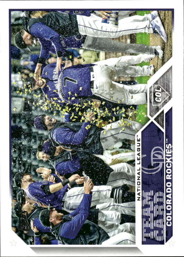 2023 Topps Baseball #445 Colorado Rockies Image 1