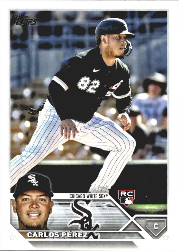 2023 Topps Baseball #452 Carlos Perez RC Rookie Chicago White Sox Image 1