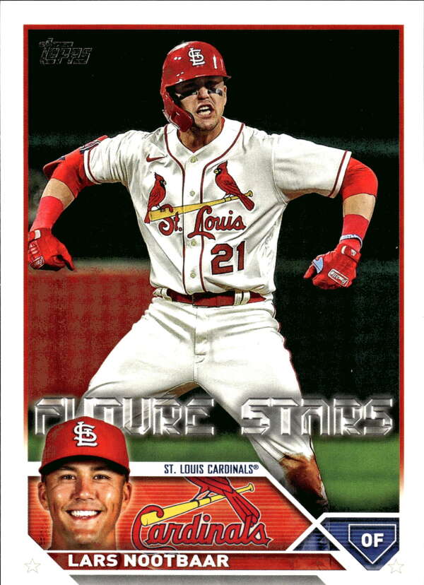 2023 Topps Baseball #455 Lars Nootbaar St. Louis Cardinals Image 1