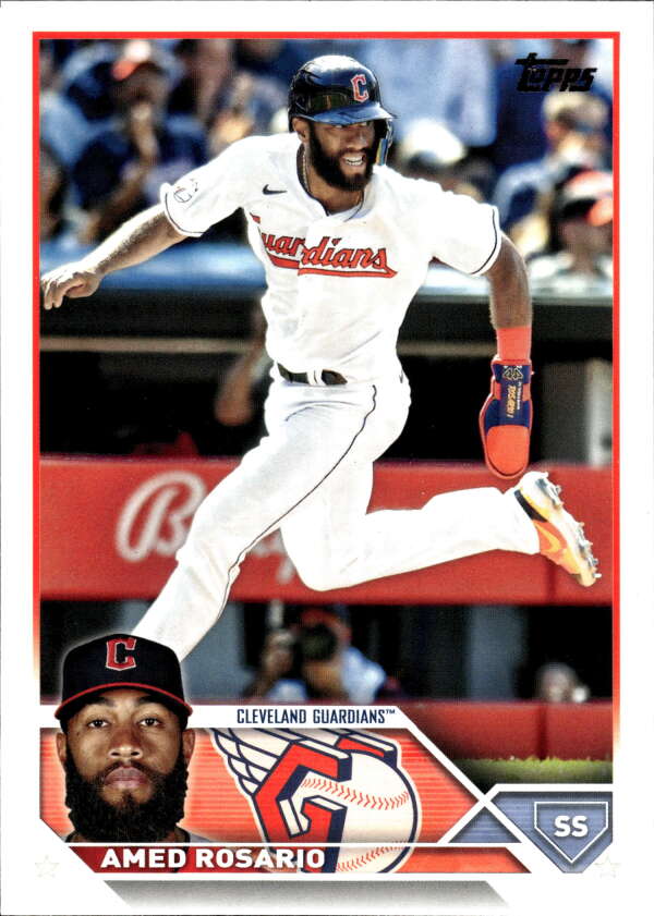 2023 Topps Baseball #456 Amed Rosario Cleveland Guardians Image 1