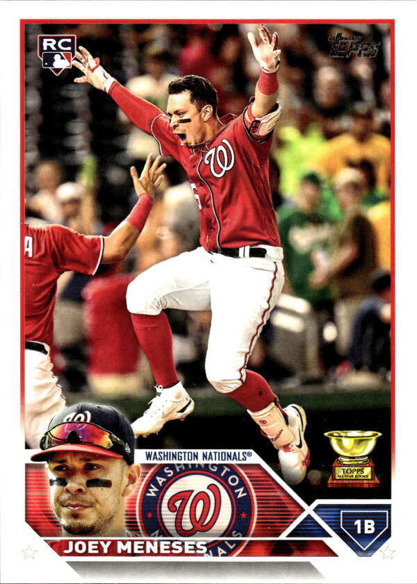 2023 Topps Baseball #470 Joey Meneses RC Rookie Washington Nationals Image 1