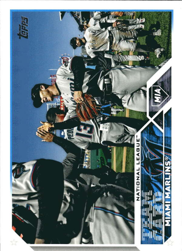 2023 Topps Baseball #473 Miami Marlins Image 1