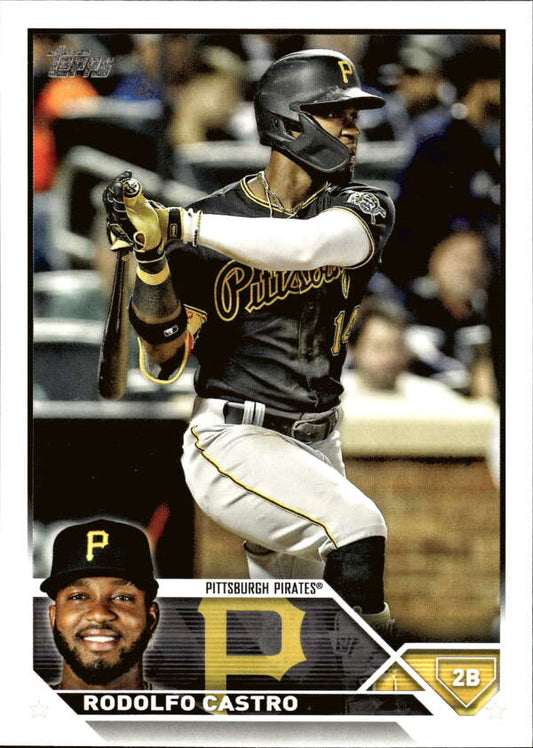 2023 Topps Baseball  #484 Rodolfo Castro  Pittsburgh Pirates  Image 1