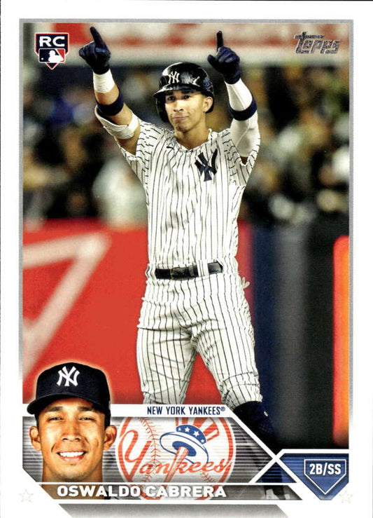 2023 Topps Baseball  #487 Oswaldo Cabrera  RC Rookie New York Yankees  Image 1