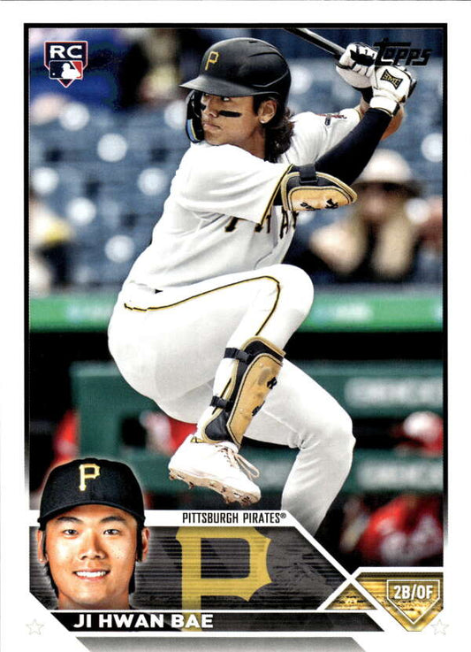 2023 Topps Baseball  #491 Ji Hwan Bae  RC Rookie Pittsburgh Pirates  Image 1