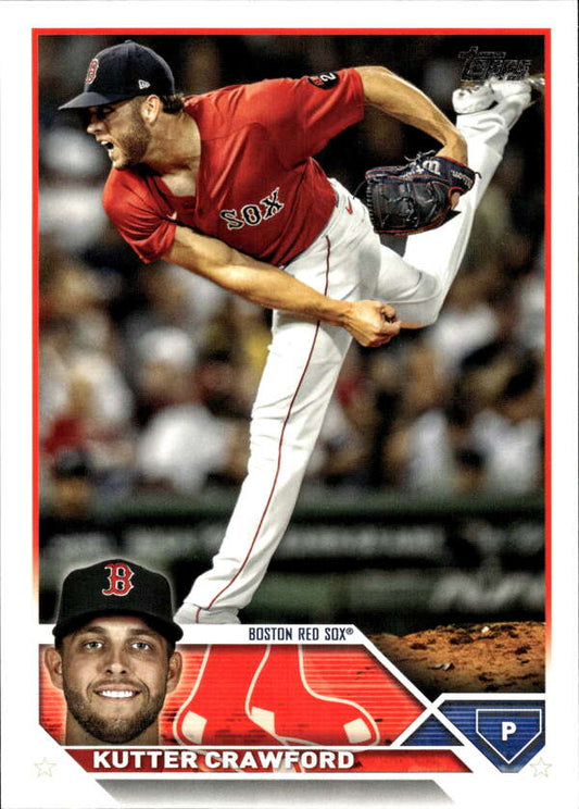 2023 Topps Baseball  #493 Kutter Crawford  Boston Red Sox  Image 1