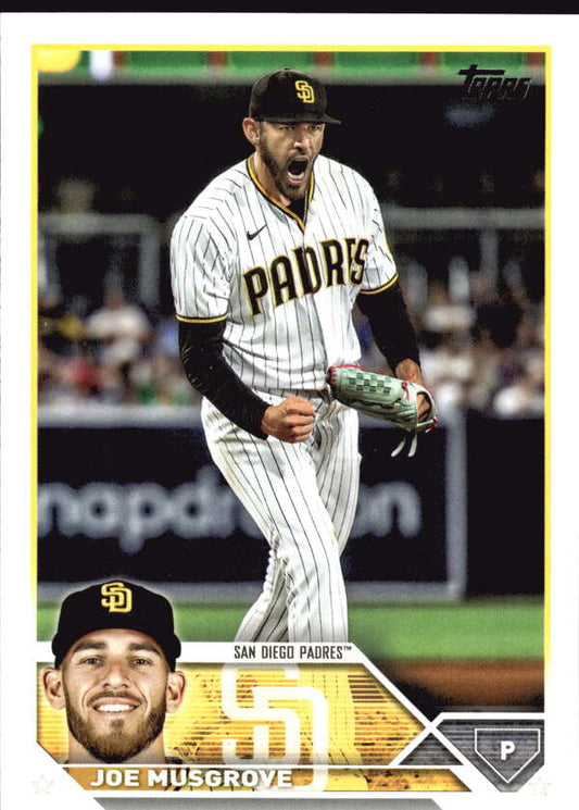 2023 Topps Baseball  #496 Joe Musgrove  San Diego Padres  Image 1