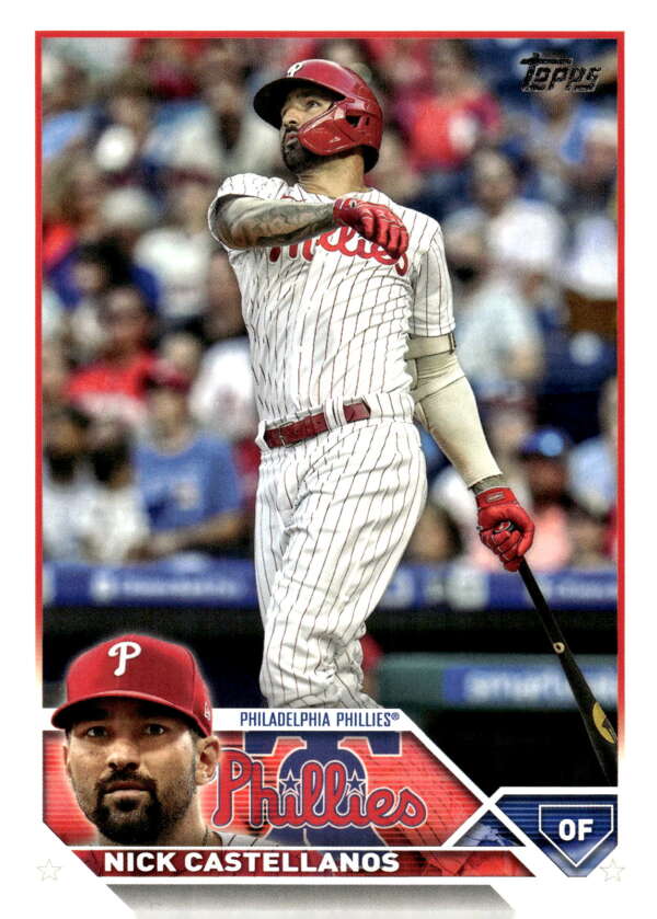 2023 Topps Baseball #527 Nick Castellanos Philadelphia Phillies Image 1