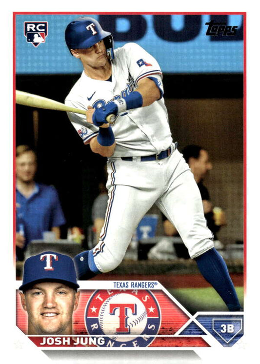 2023 Topps Baseball  #529 Josh Jung  RC Rookie Texas Rangers  Image 1
