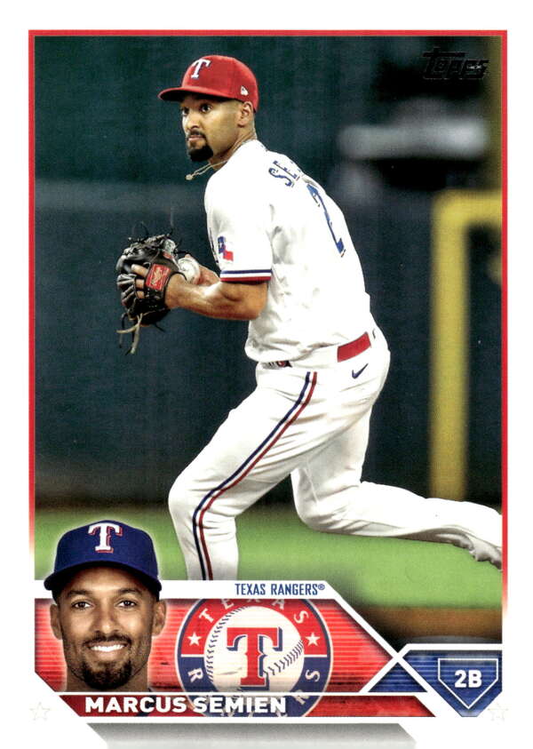 2023 Topps Baseball #532 Marcus Semien Texas Rangers Image 1