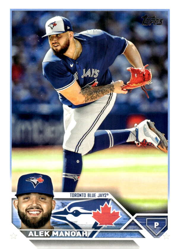 2023 Topps Baseball #540 Alek Manoah Toronto Blue Jays Image 1