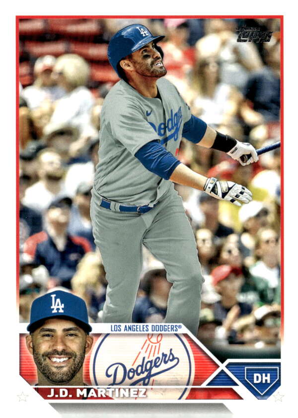 2023 Topps Baseball #544 J.D. Martinez Los Angeles Dodgers Image 1