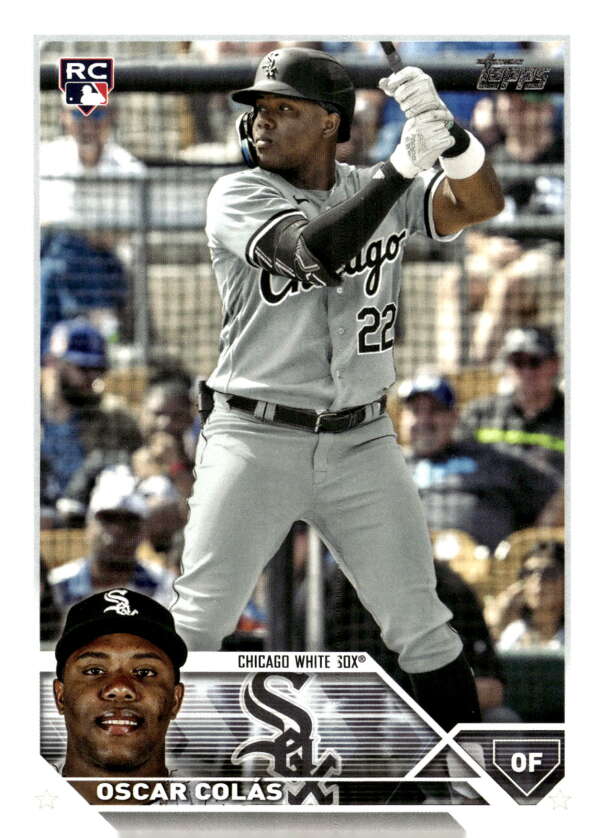 2023 Topps Baseball #545 Oscar Colas RC Rookie Chicago White Sox Image 1
