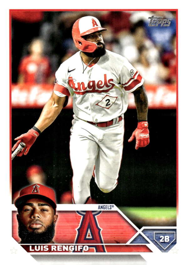2023 Topps Baseball #549 Luis Rengifo Los Angeles Angels Image 1