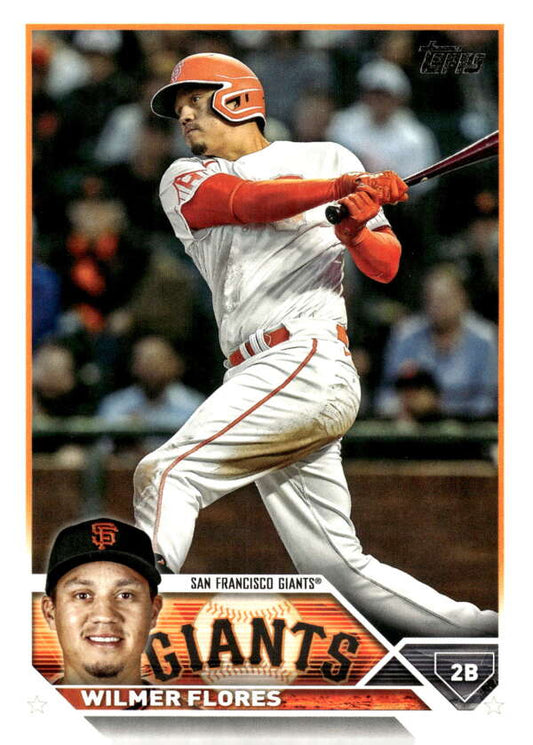 2023 Topps Baseball  #552 Wilmer Flores  San Francisco Giants  Image 1