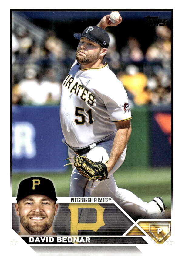 2023 Topps Baseball #553 David Bednar Pittsburgh Pirates Image 1